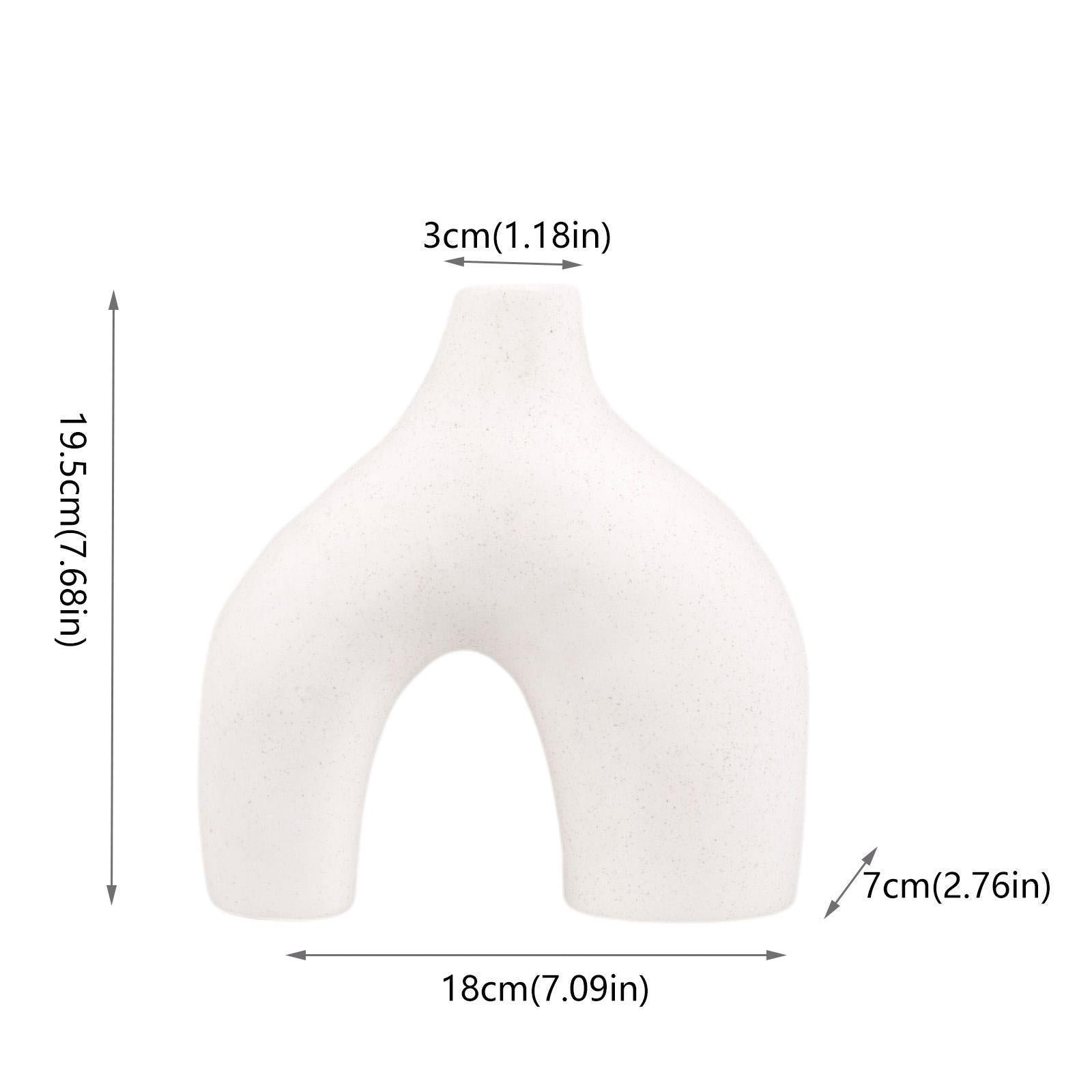 Ceramic Hollow Donut Vase Set Decor | Yedwo Design - Image 7