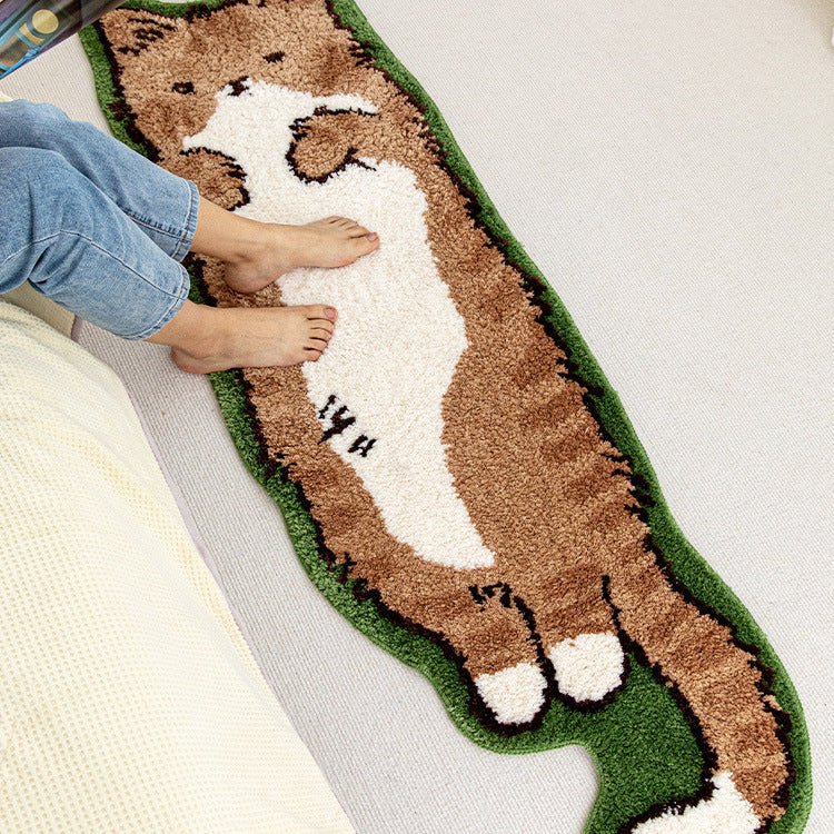 Funny Cute Lazy Cat Quiet Indoor Rug | Yedwo Home - Image 6