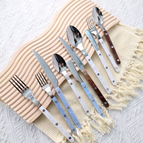 Luxury Lustre Amber Cloud Flatware Set | Yedwo Design