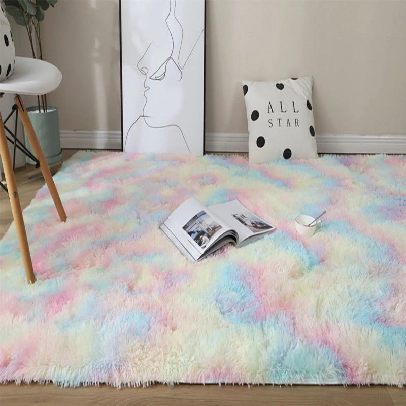 Tie Dyeing Plush Soft Anti-slip Floor Mats | Yedwo Home - Image 2