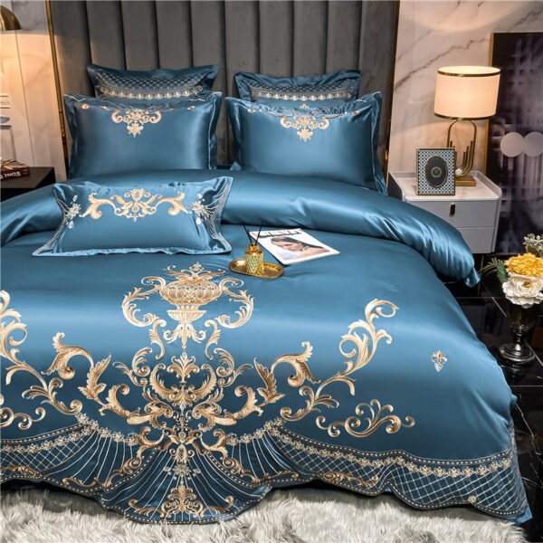 OZMUNDO Egyptian Cotton Embroidered Bedding Set | Yedwo Home
