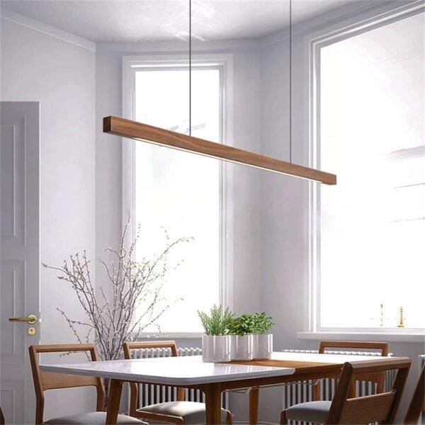 LIND? Wood Dimmable Linear Pendant Light | Yedwo Design