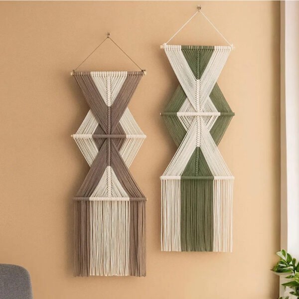 Vertical Boho Macrame Wall Hanging | Yedwo