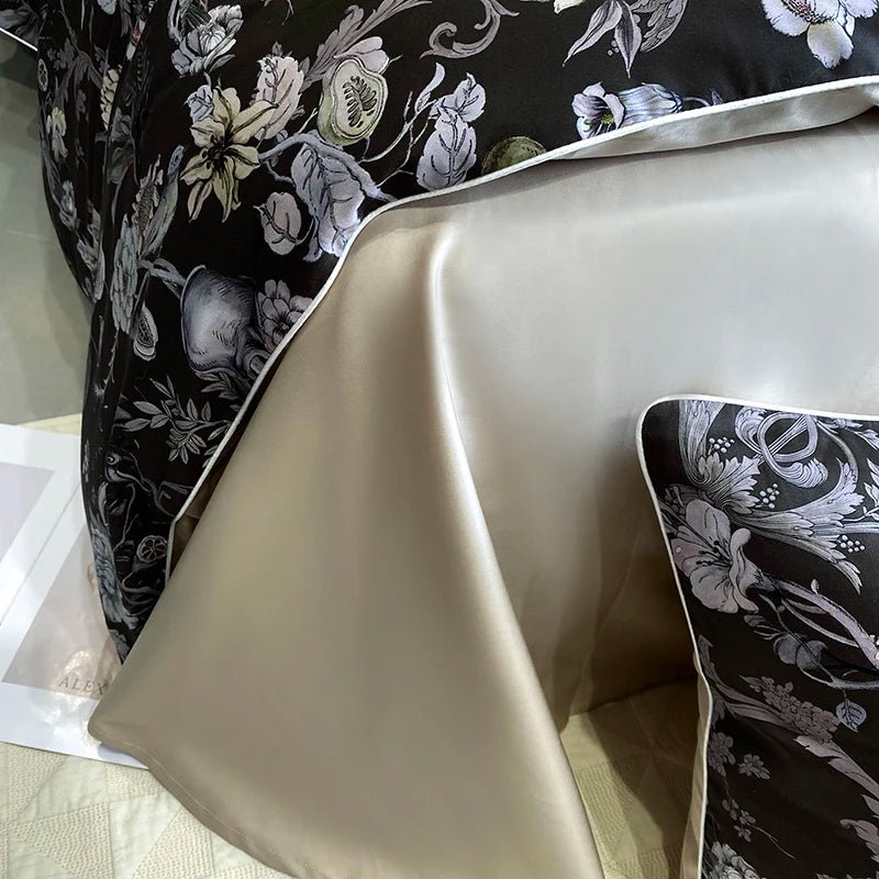 Vintage Oil Painting Style 1000TC Egyptian Cotton Bedding Set | Yedwo - Image 22