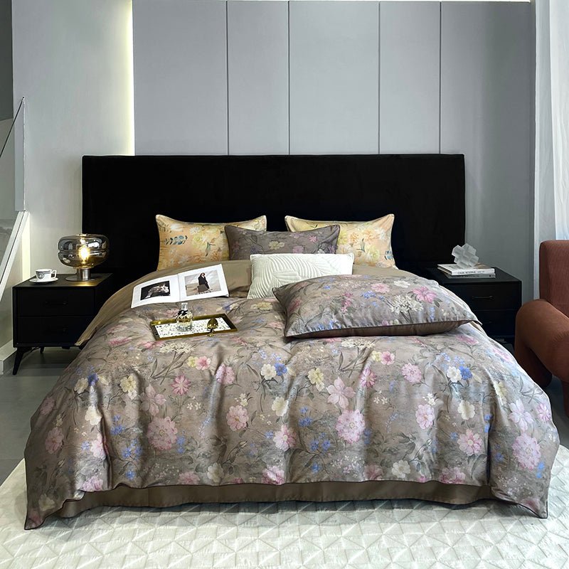 Vintage Oil Painting Style 1000TC Egyptian Cotton Bedding Set | Yedwo - Image 2