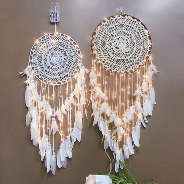 Chic Dream Catcher with Hanging Feathers | Yedwo Home
